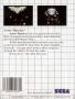 Sega  Master System&nbsp; - &nbsp;Astro Warrior (Back)